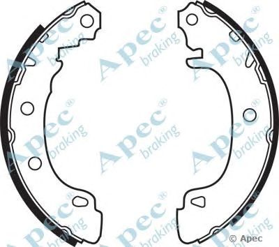 APEC BRAKING shu541 -  Комплект тормозных колодок